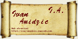 Ivan Amidžić vizit kartica